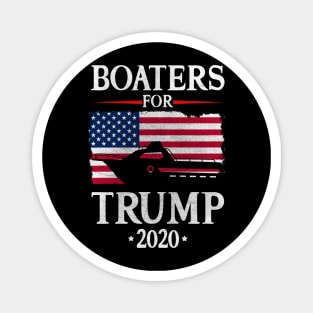 Boaters For Trump 2020 American Flag Graphic Art Magnet